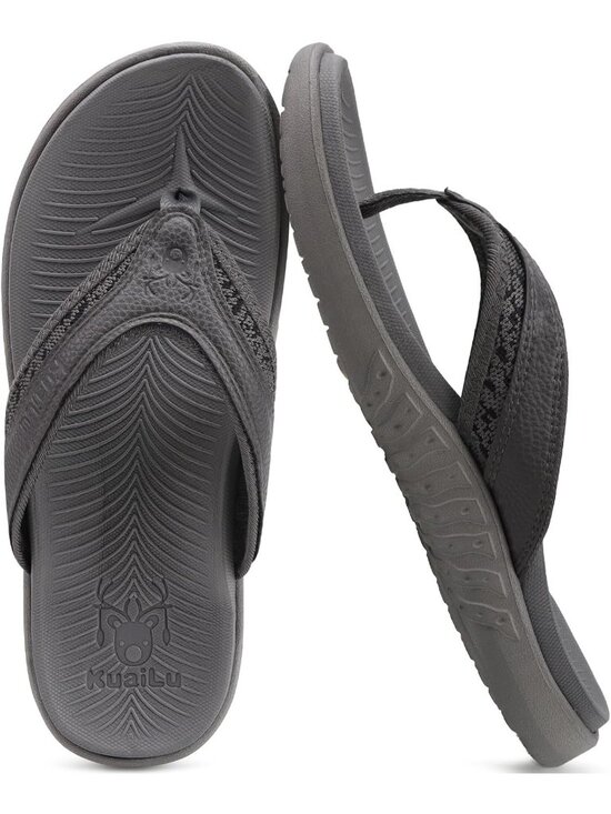 Men\'s Grey Arch Support Sport Flip Flops Comfort Orthotic Thong Sandal Shoes main image 6